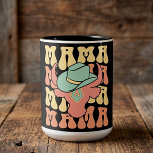 Cowgirl Mama Western Mother’s Day Unique Two-Tone Coffee Mug