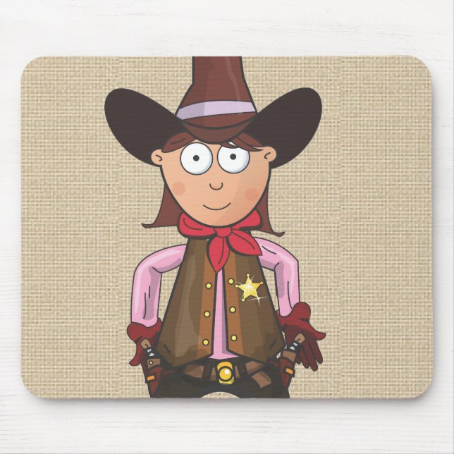 Cowgirl Mouse Pad (Front)
