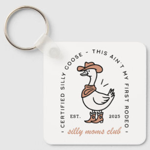 Cowgirl mum silly goose moms club country key ring