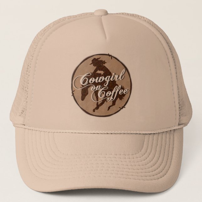 "Cowgirl On Coffee" Cap (Front)