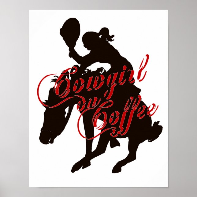 Cowgirl On Coffee Poster (Front)
