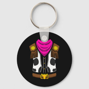 Cowgirl Outfit Barrel Racing Horseback Riding Rode Key Ring