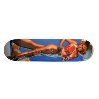 cowgirl pinup skateboard
