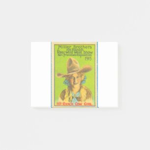 cowgirl post-it notes