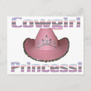 Cowgirl princess postcard