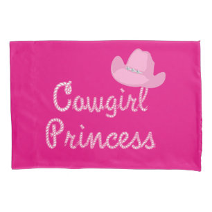 Cowgirl Princess with Pink Hat Case Pillowcase