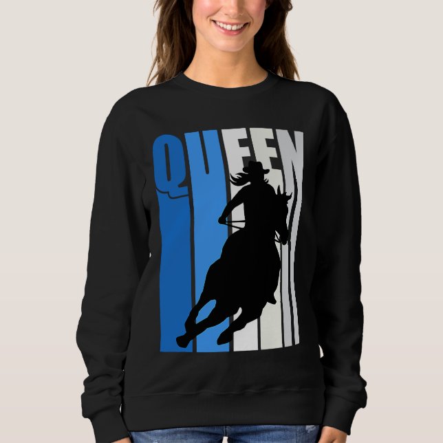 Cowgirl Queen Rodeo Women Southern Girls Western B Sweatshirt (Front)