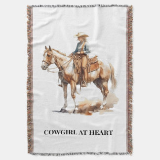 Cowgirl Ranch Bedroom Cosy Decor Throw Blanket