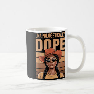 Cowgirl Retro Black Girl Pride Unapologetically Coffee Mug