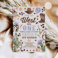 Cowgirl Rodeo 1st Birthday How The West Was One