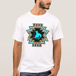 Cowgirl Rodeo Girl Horse Girl Serape Aztec print T T-Shirt