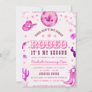Cowgirl Second Rodeo Party Invitation