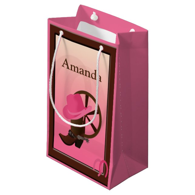 Cowgirl SGB Small Gift Bag (Front Angled)