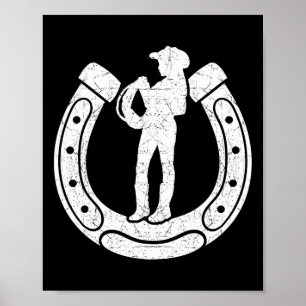 Cowgirl Silhouette Horsescute Ss Cute Ss Horseback Poster