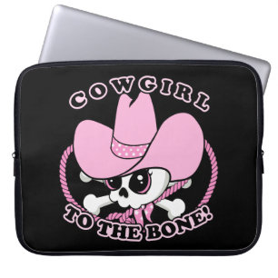 Cowgirl Skull Laptop Sleeve