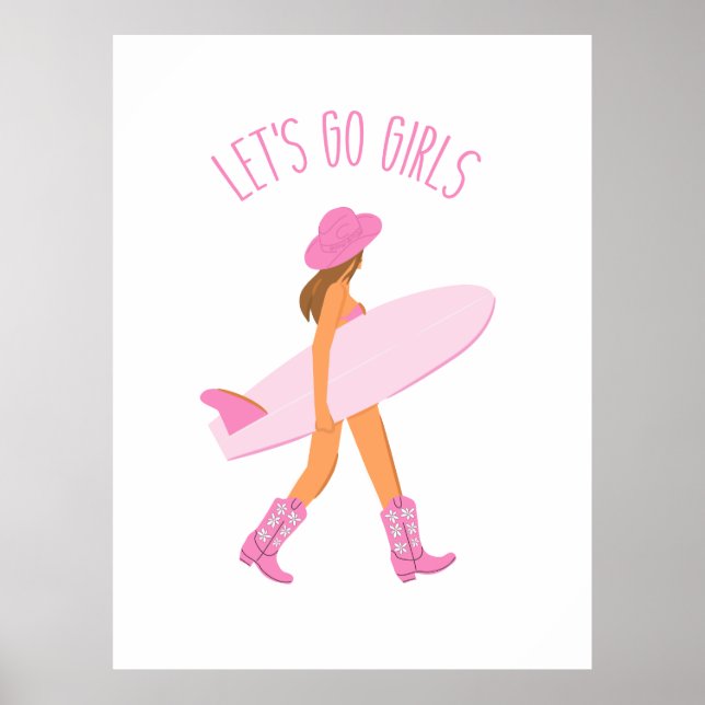 Cowgirl Surfer Print (Front)