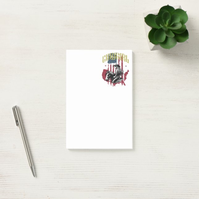 COWGIRL USA POST-IT NOTES (Office)