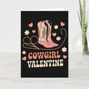 Cowgirl Valentine Pink Boots Y2k Country Girls Val Card