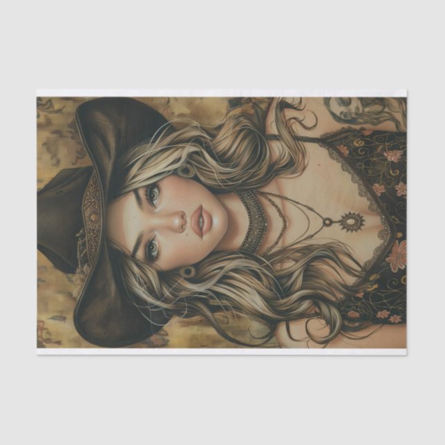 Cowgirl Vibes18 Tissue Paper (Front)