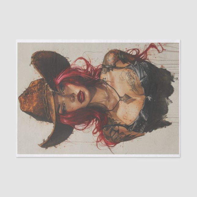 Cowgirl Vibes29 Tissue Paper (Front)