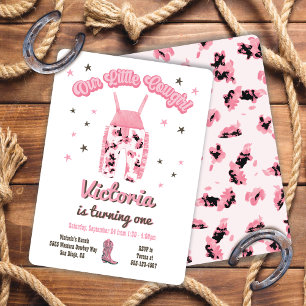 Cowgirl Western Birthday Party Invitation