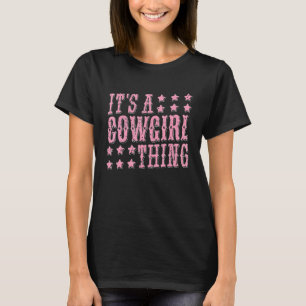 Cowgirl Western Country Rodeo Vintage Fun T-Shirt