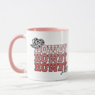 Cowgirl western hat Howdy Y'all rodeo Mug