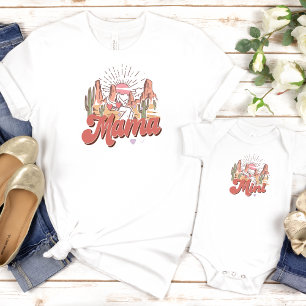 Cowgirl Western Mommy And Me Matching Birthday  T-Shirt