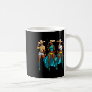 Cowgirl Western Rodeo Black Girls Juneteenth Melan Coffee Mug
