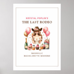 Cowgirl Western Rodeo Poster