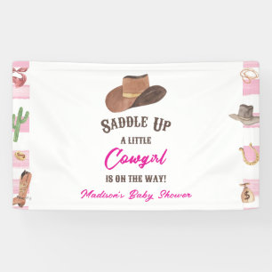 Cowgirl Western Rodeo Wild West Baby Shower Banner