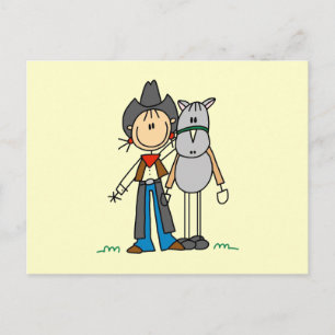 Cowgirl With Horse T-shirts and Gifts Postcard