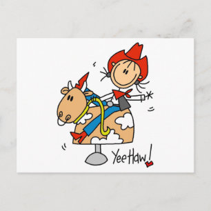 Cowgirl Yee Haw Tshirts and Gifts Postcard