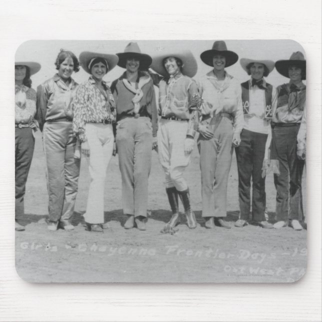 Cowgirls at Cheyenne Frontier Days, 1929. Mouse Pad (Front)