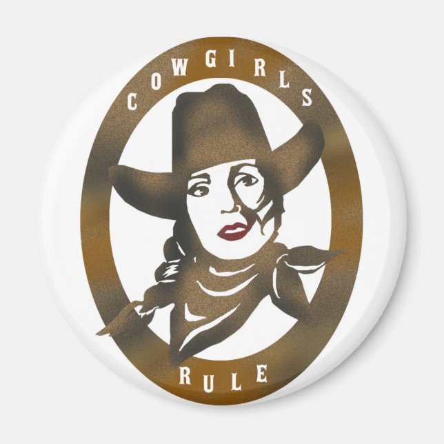 COWGIRLS RULE MAGNET (Front)
