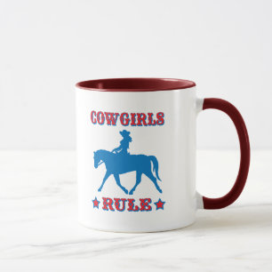 Cowgirls Rule (red/blue) Mug