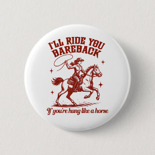 Cowgirls Western Wild West 6 Cm Round Badge