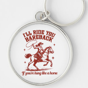 Cowgirls Western Wild West Key Ring
