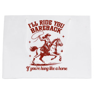 Cowgirls Western Wild West Large Gift Bag