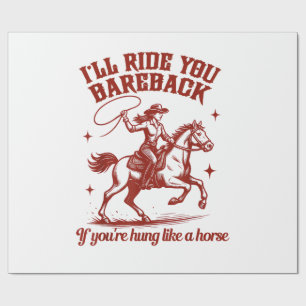 Cowgirls Western Wild West Wrapping Paper