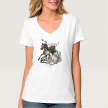 Cowgirly Vintage Cowgirl & Hobby Horse V-Neck