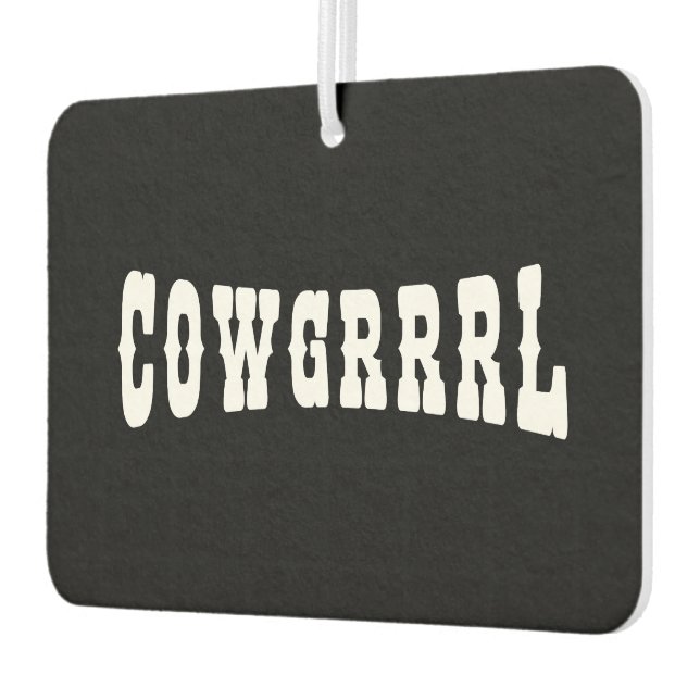 COWGRRRL CAR AIR FRESHENER (Left)