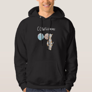 Cowgummi Cow I Chewing Gum Word Game Fun Animal Mo Hoodie