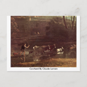Cowherd By Claude Lorrain Postcard