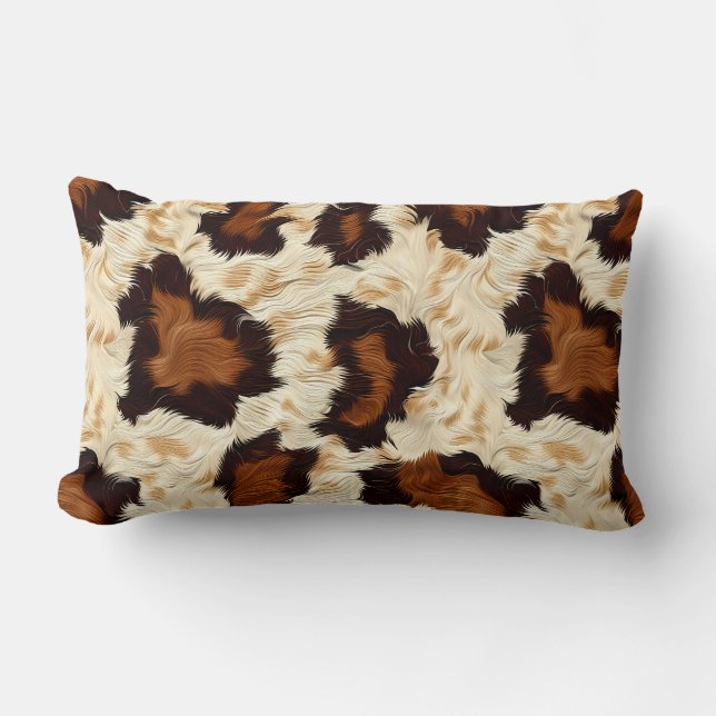 Cowhide Accent Pillow  (Front)