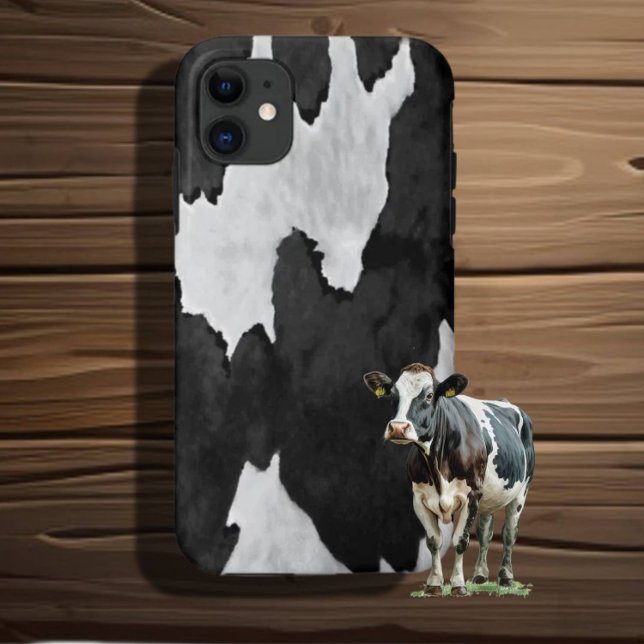 Cowhide Black n White  Case-Mate iPhone Case (Creator Uploaded)