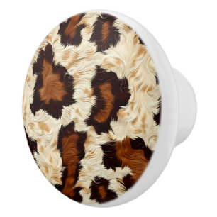Cowhide Ceramic Knob