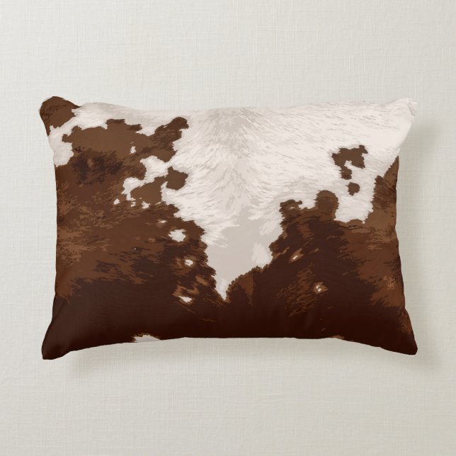 COWHIDE DECORATIVE CUSHION (Front)