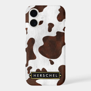 Cowhide Faux Western Leather Spotted Personalised