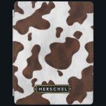 Cowhide Faux Western Leather Spotted Personalised iPad Smart Cover<br><div class="desc">Whether you're a rancher, a cowboy / cowgirl or just someone who loves American old west themes, this spotted brown and white cow hide pattern iPad cover is perfect for matching your western style. The animal print graphic is made to look like the fur / hair of cattle. This beautiful,...</div>